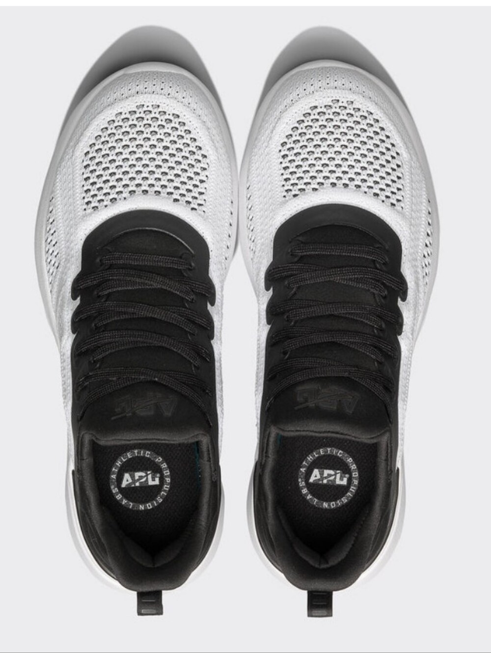 APL Women's TechLoom Knit Sneakers - White/Dark Grey